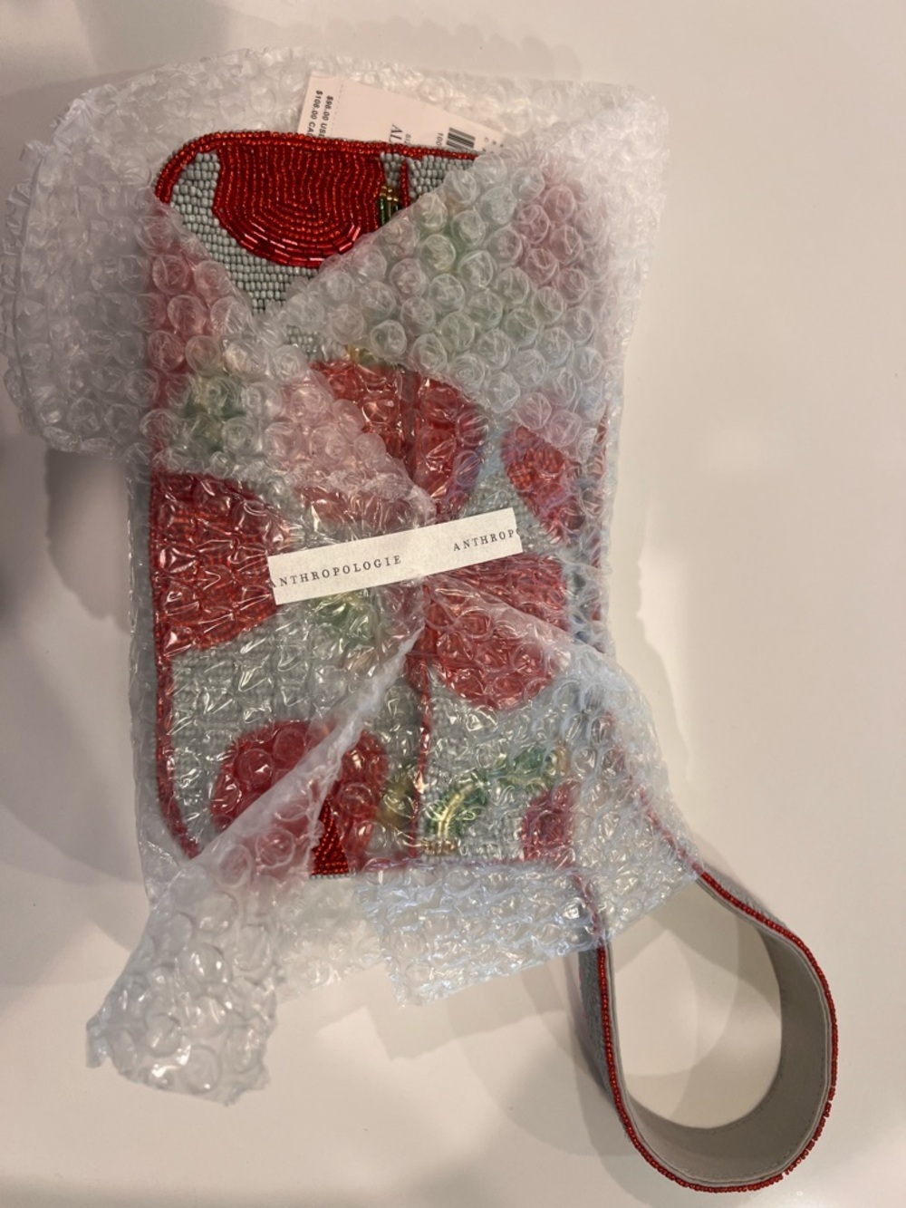 Anthropologie Fiona Beaded Apple Bag Shoulder Handbag NWT - Picture 7 of 9